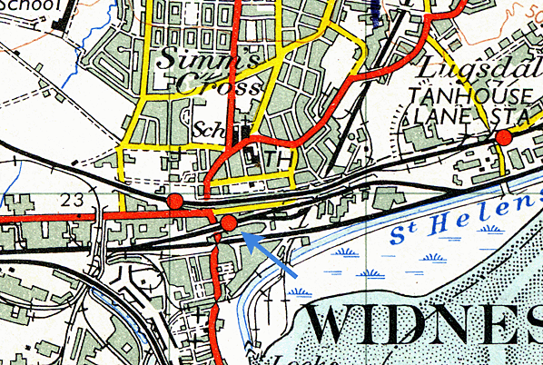 map of widnes